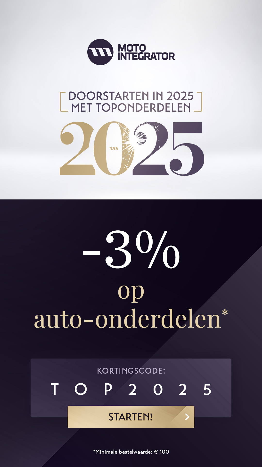 -3% op auto-onderdelen